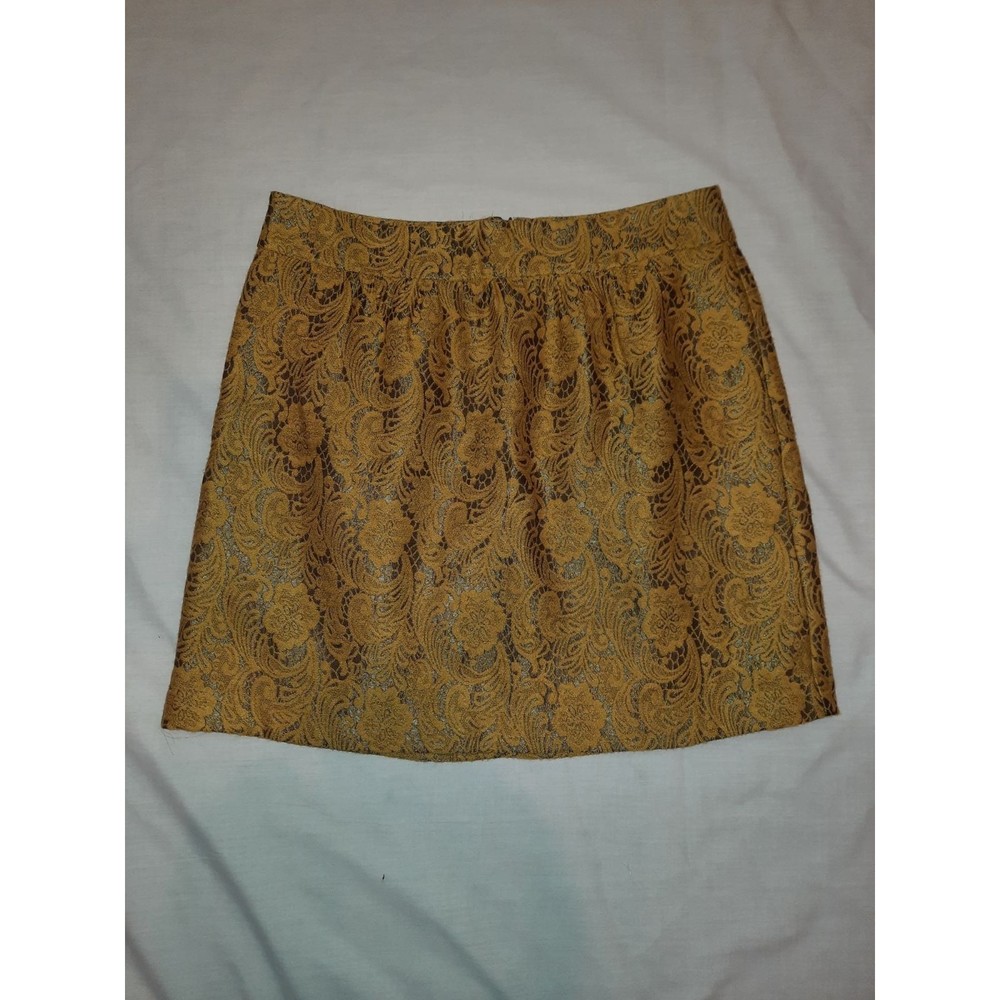 Banana Republic Yellow Lace Skirt - Size 6